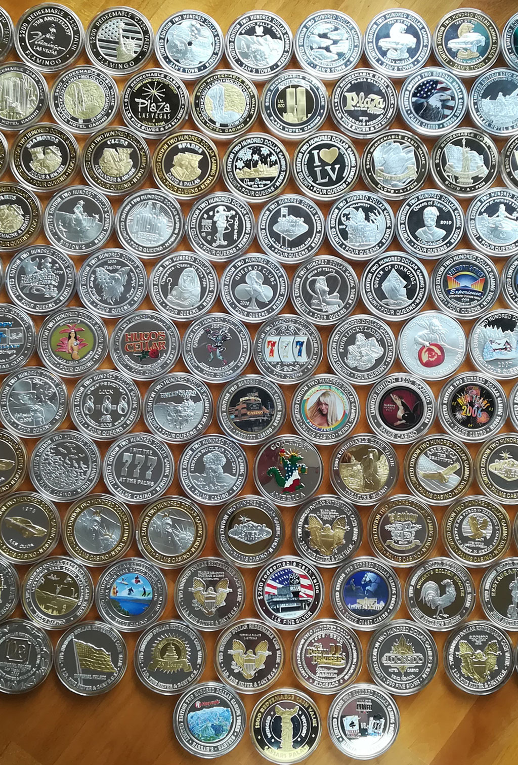 Overview of the World’s Rarest $200 Casino Gaming Tokens collection