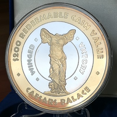 $200 Caesars Palace Winged Victory token