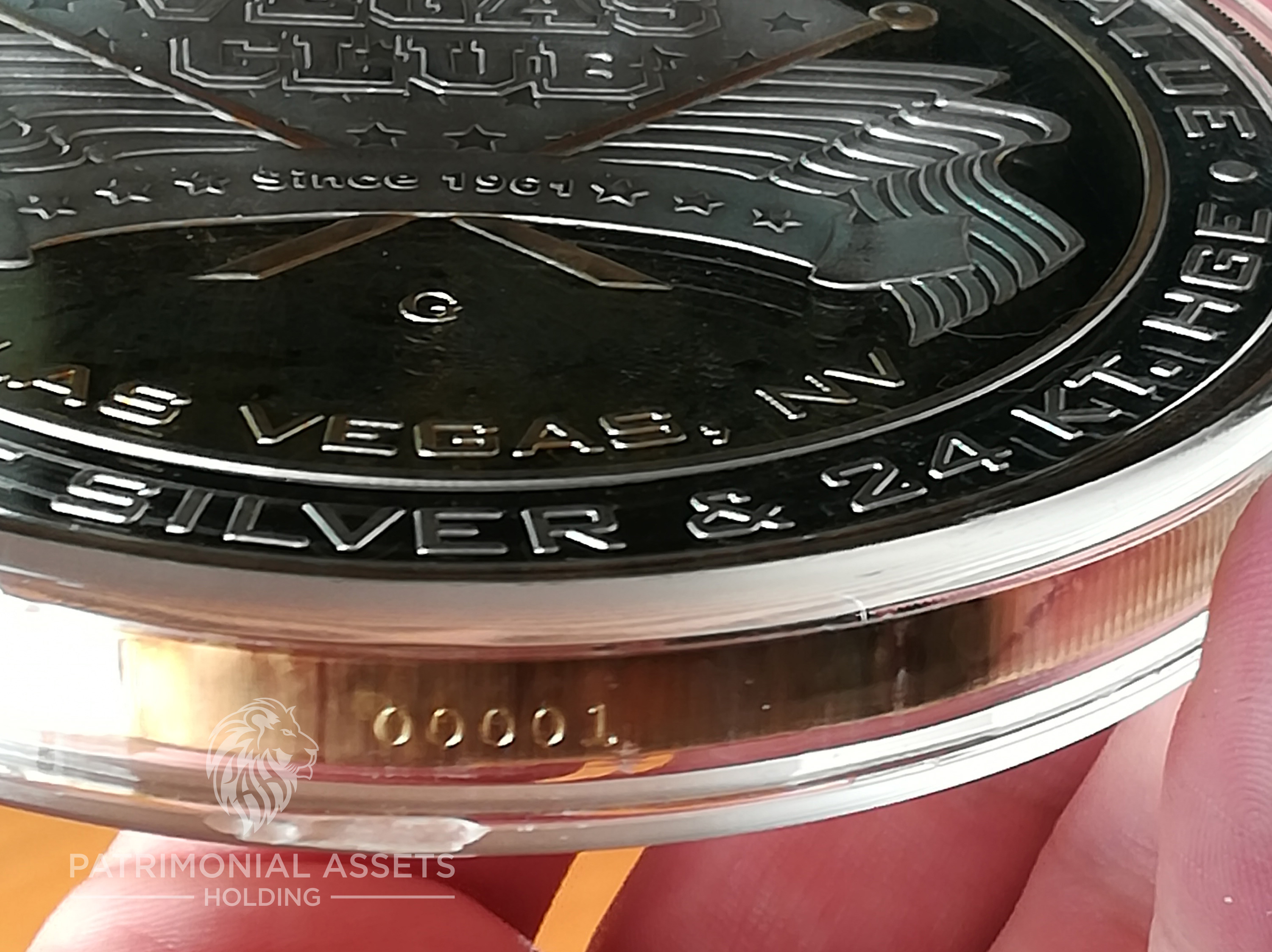 Jackie Gaughan — 2002 — 24k HGE — Mint G — Serial #001 — Edge serial