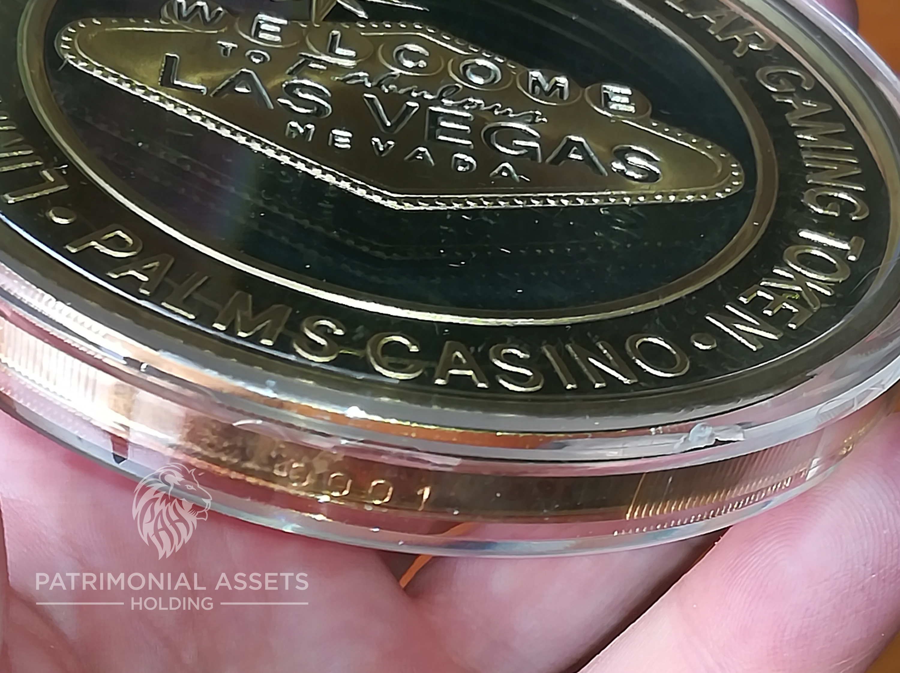 Cartel Welcome to Las Vegas Dorado — 2003 — 24k HGE — Mint S — Serial #0001 — Edge serial