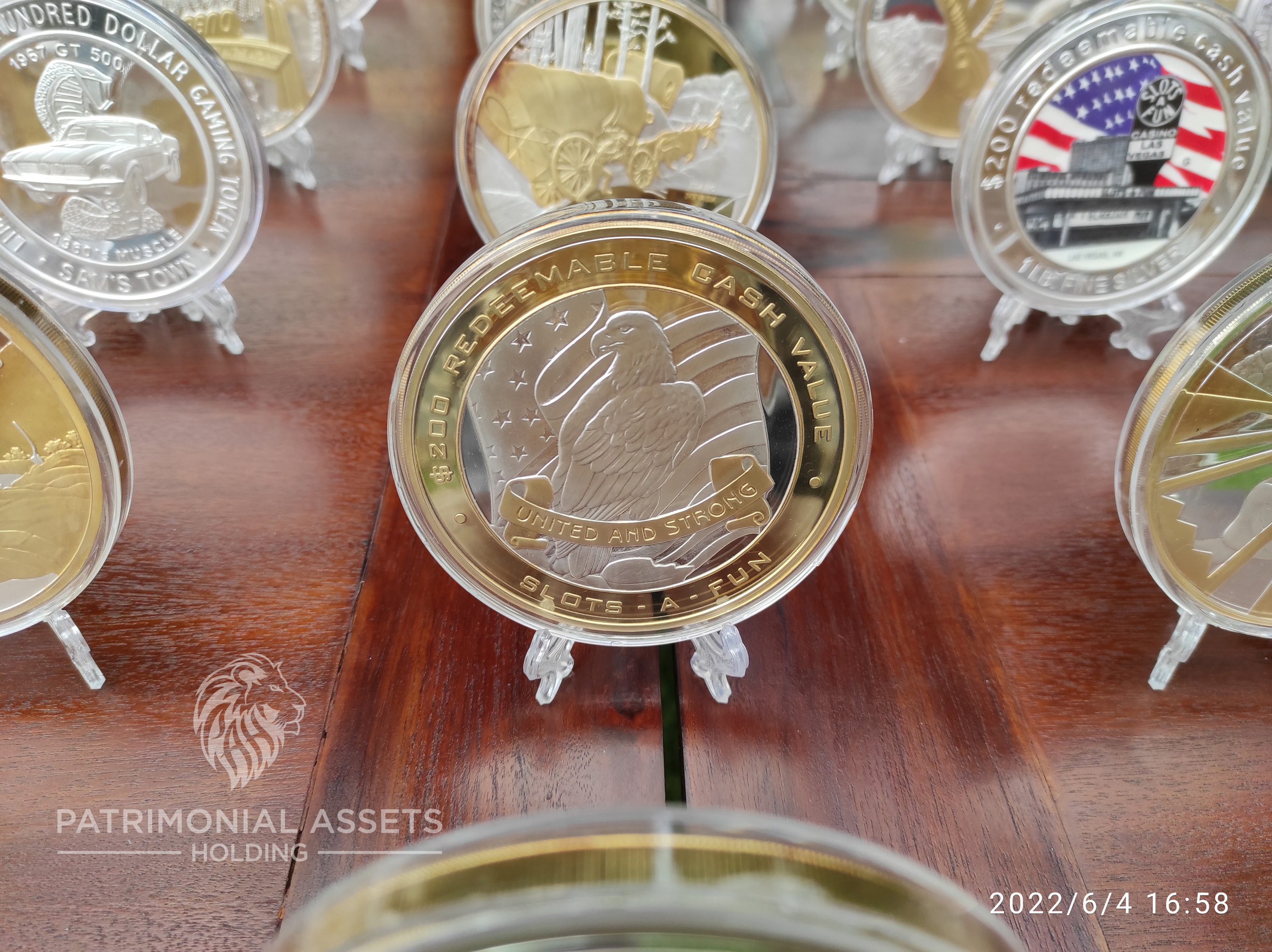 Eagle + Flag — United and Strong — 2003 — 24k HGE — Mint G — Serial #001