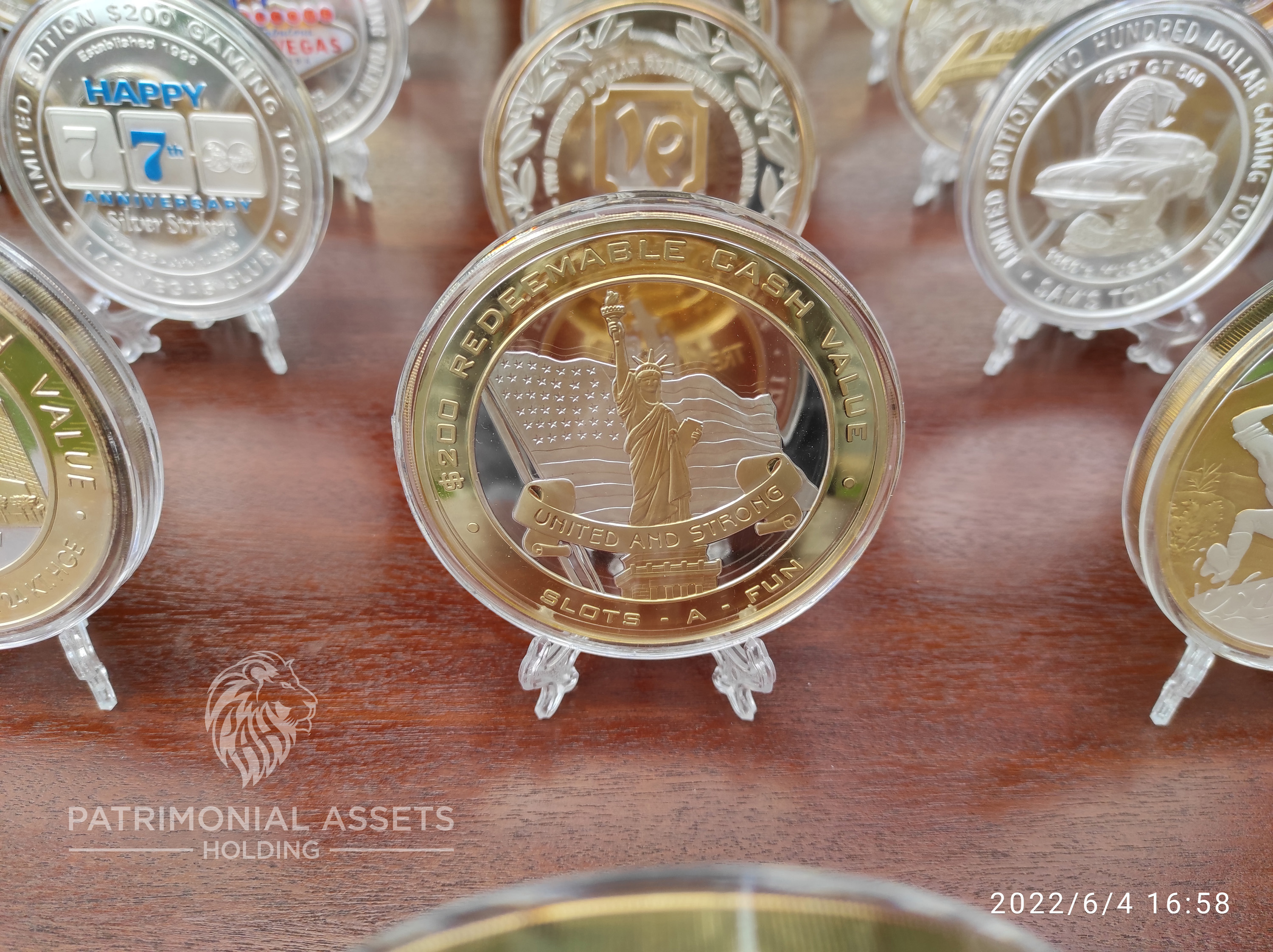 Statue of Liberty (Gold) + Flag (Silver) — 2003 — 24k HGE — Mint G — Serial #040