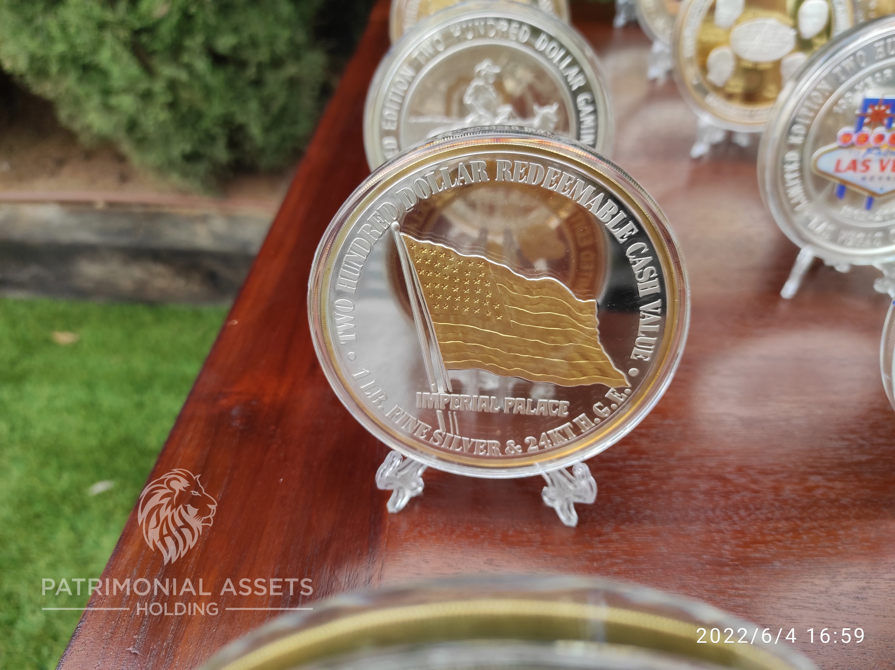 American Flag — 2002 — 24k HGE — Mint G — Serial #00001