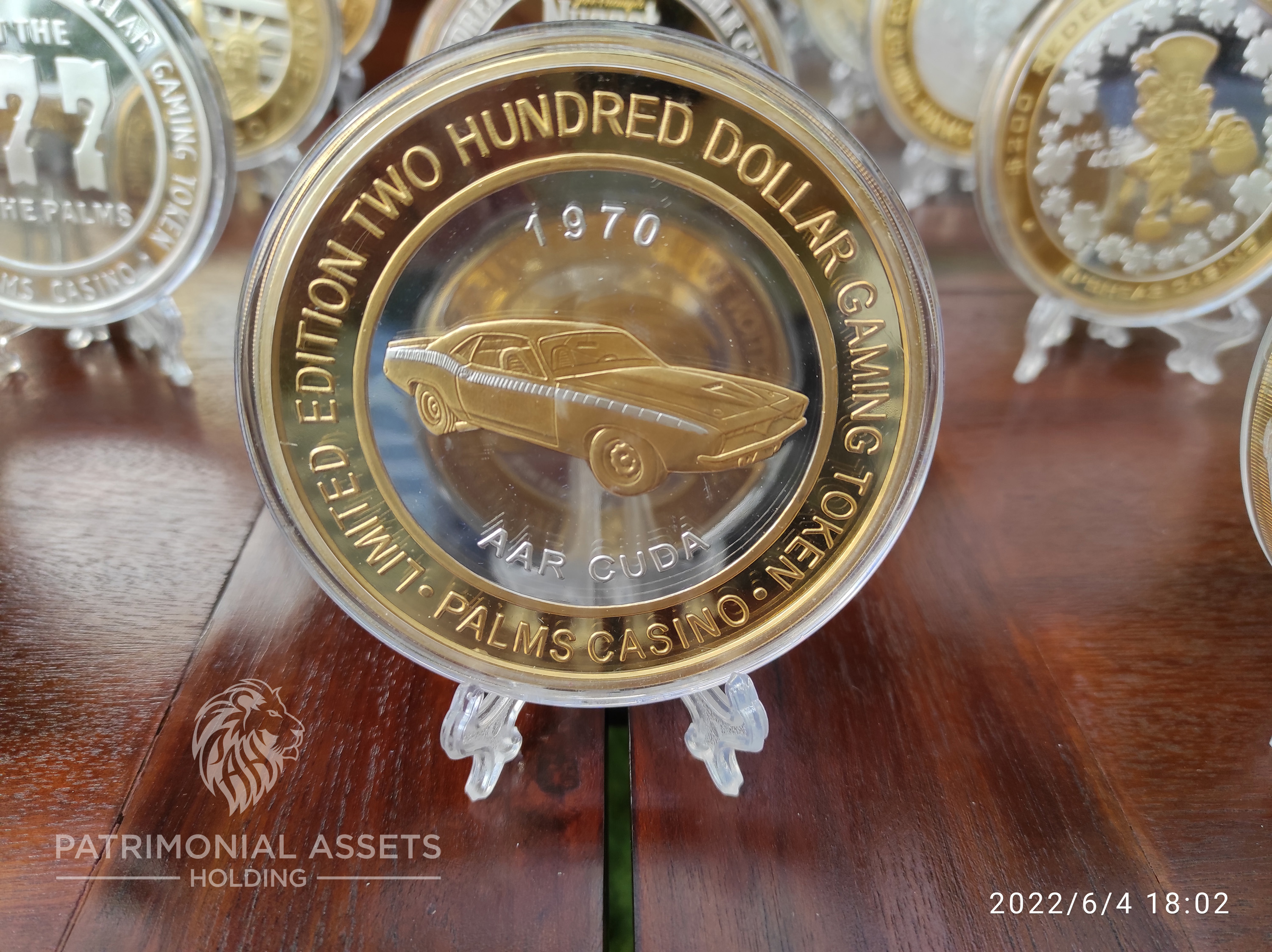 Coche 1970 AAR Cuda - Banda Silver — 2009 — 24k HGE — Mint S