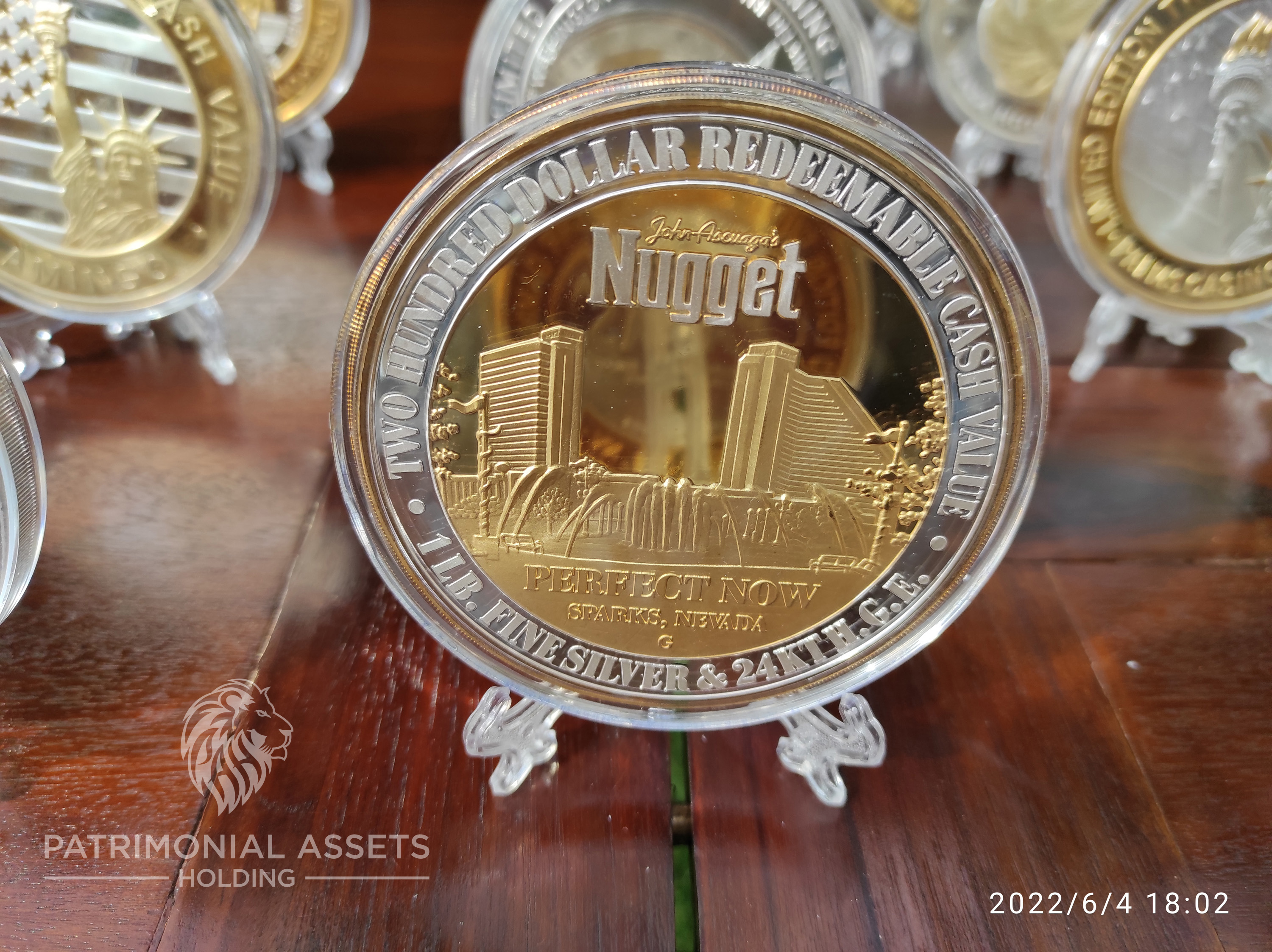 Perfect Then - Antigüo casino — 2003 — 24k HGE — Mint G — Serial #088