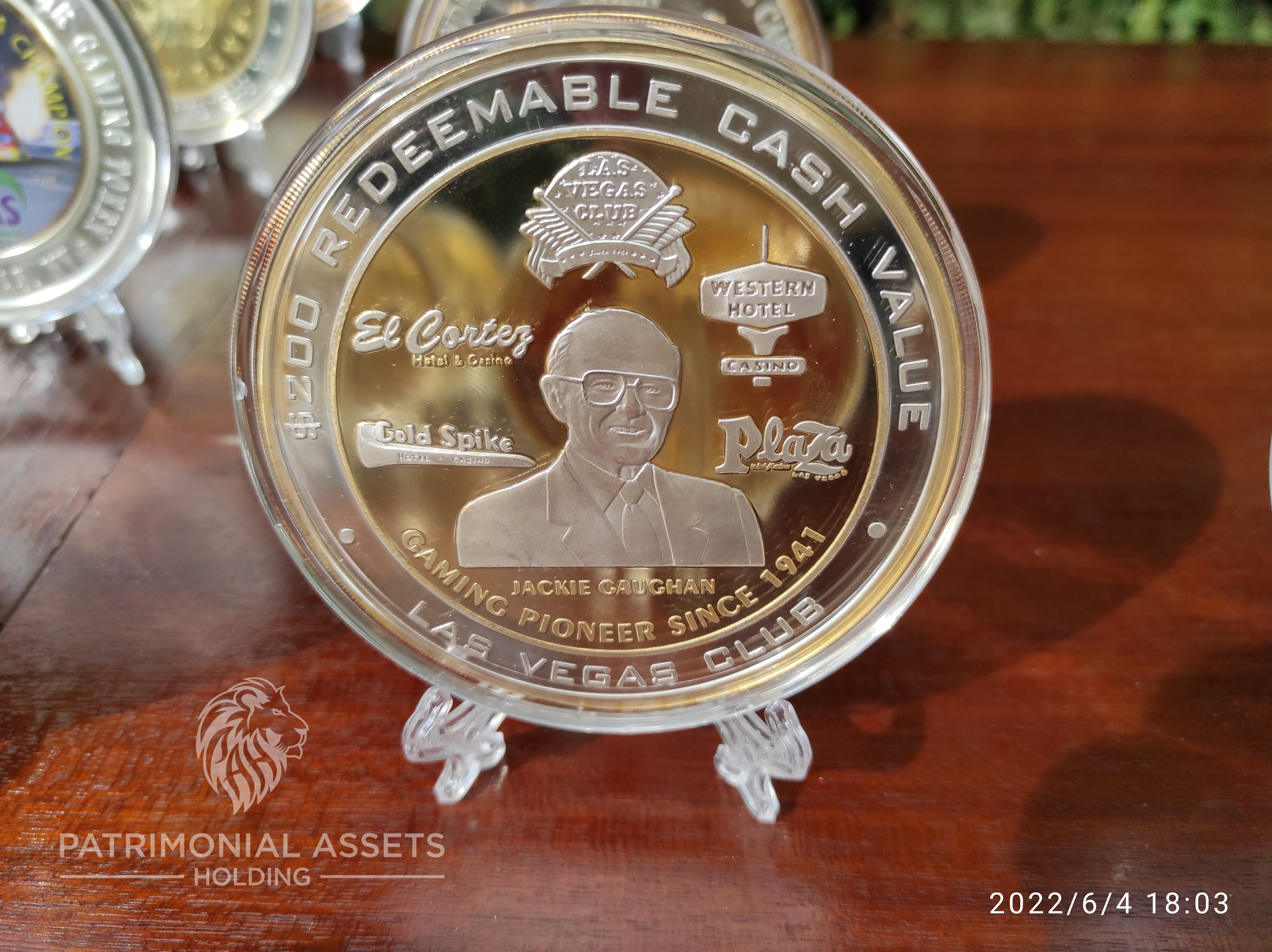 Jackie Gaughan — 2002 — 24k HGE — Mint G — Serial #001