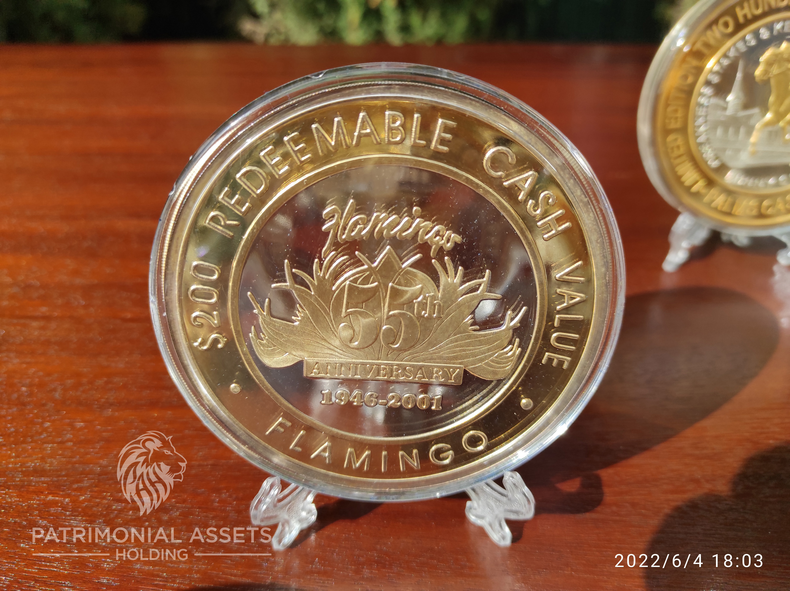 Flor de loto 55th Anniv. — 2001 — 24k HGE — Mint S — Serial #0010