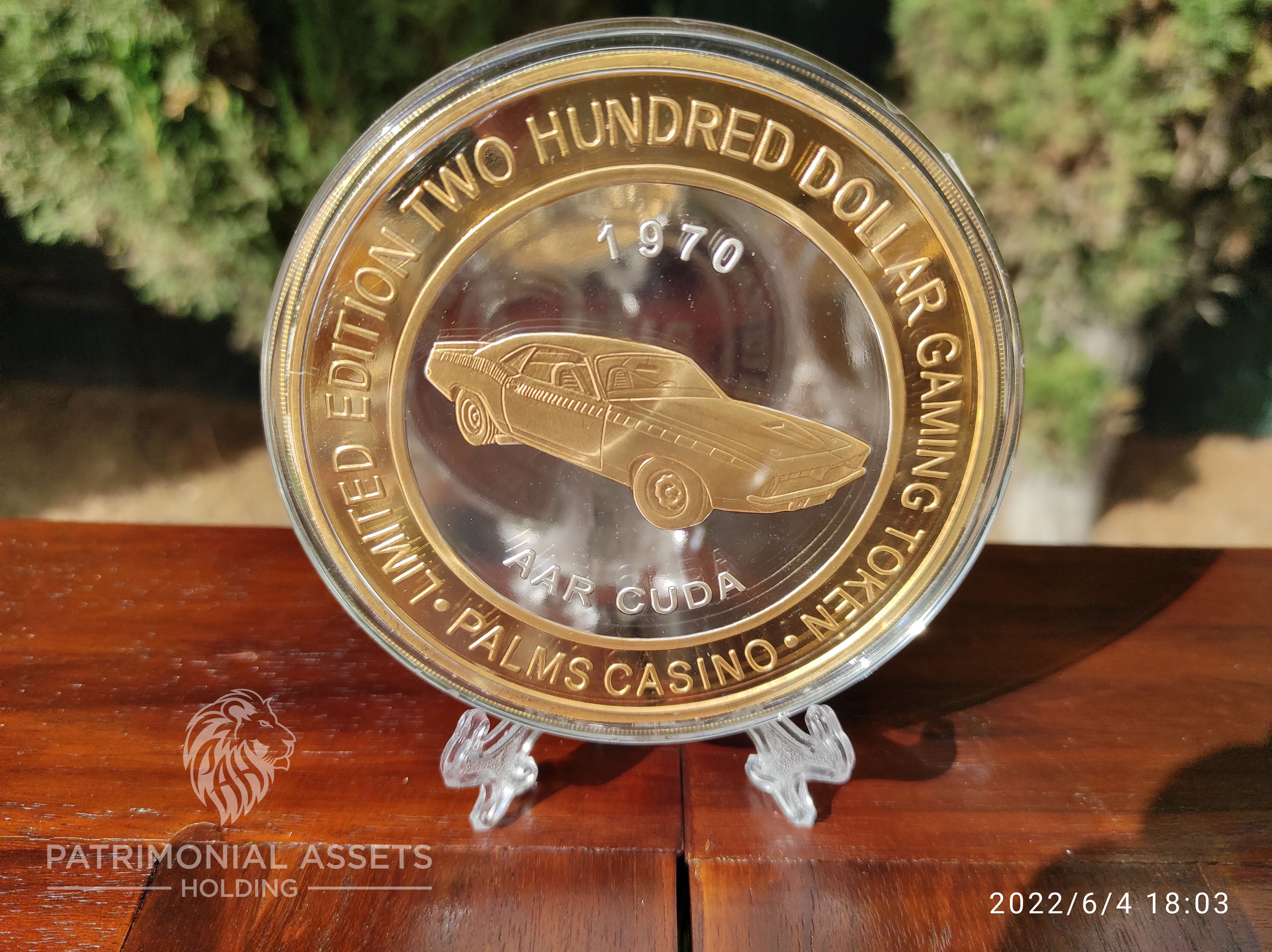 Coche 1970 AAR Cuda - Todo dorado — 2008 — 24k HGE — Mint S