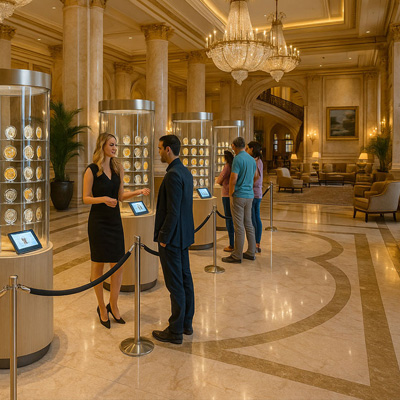 Five-star hotel lobby installation